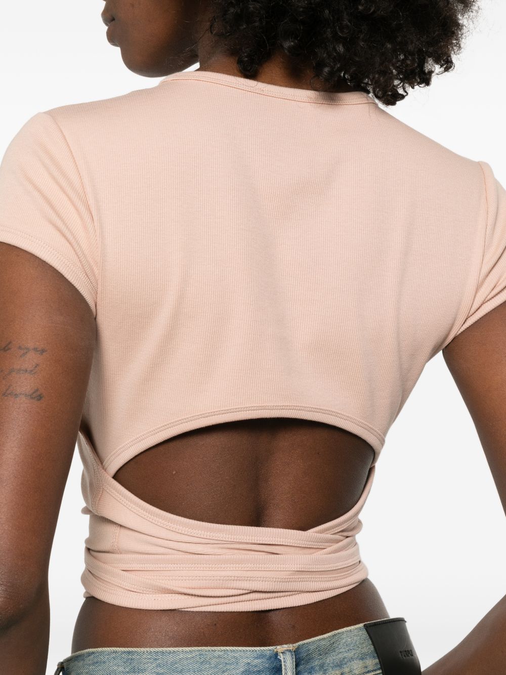 Diesel Powder T‑Shirts and Polos — Powder Pink Cotton Tee