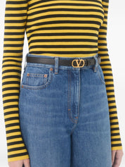 Valentino Garavani Belts — Black VLogo Signature