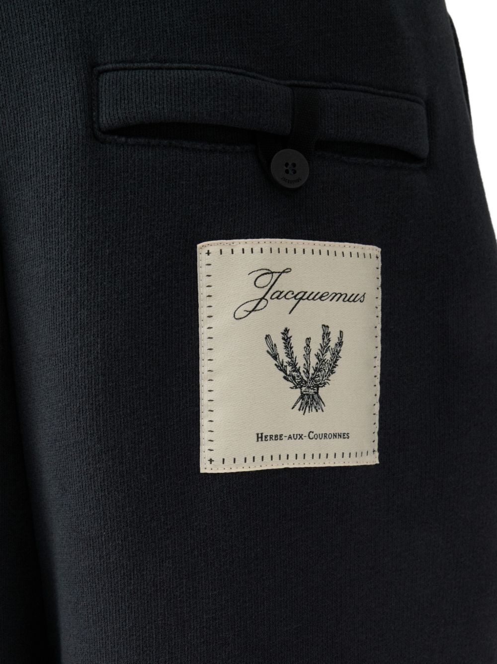 JACQUEMUS Trousers — Navy Drawstring Trousers