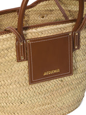 JACQUEMUS Shopper Bag — Leather Brown Le Panier Soli