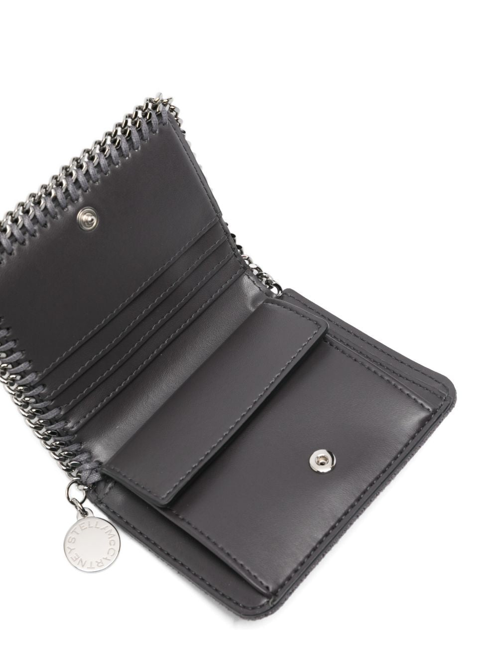 Stella McCartney Wallets Grey — Foldover Falabella