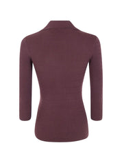 Elisabetta Franchi Brown Sweater - V‑Neck Ribbed Knit
