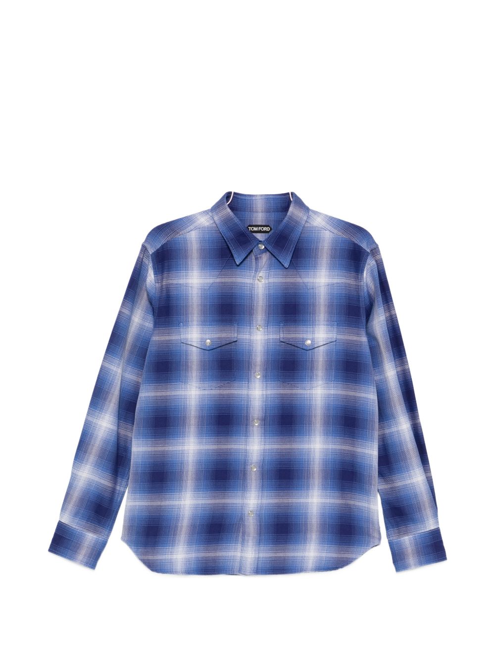 Tom Ford Blue Shirts — New Men’s Cotton Checks