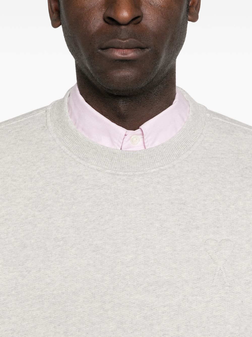 Ami Paris Grey Sweaters — Men's Topwear Collection