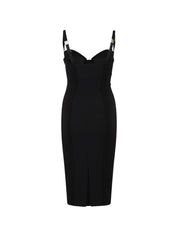Elisabetta Franchi Dresses Black – Sleek Midi Dress