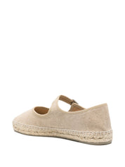 Castañer Flat Shoes — Beige Ballet Flats, New In