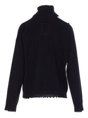 Uma Wang Black Sweater — Wool‑Cashmere Crew Neck