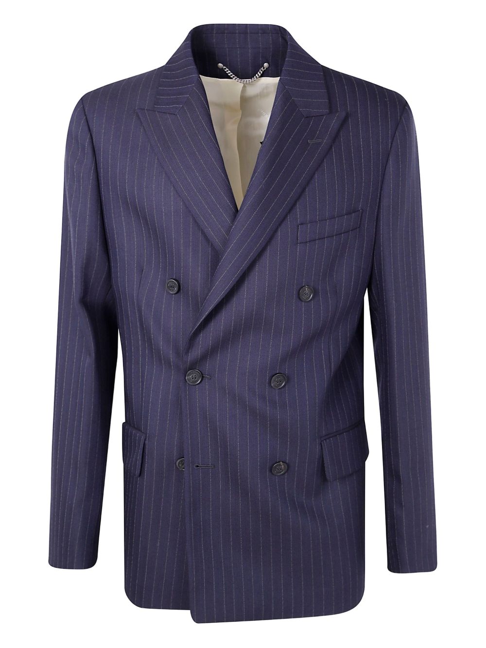 Blue double-breasted blazer — Golden Goose jackets