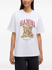 Ganni White T-Shirts & Polos — Women's Topwear