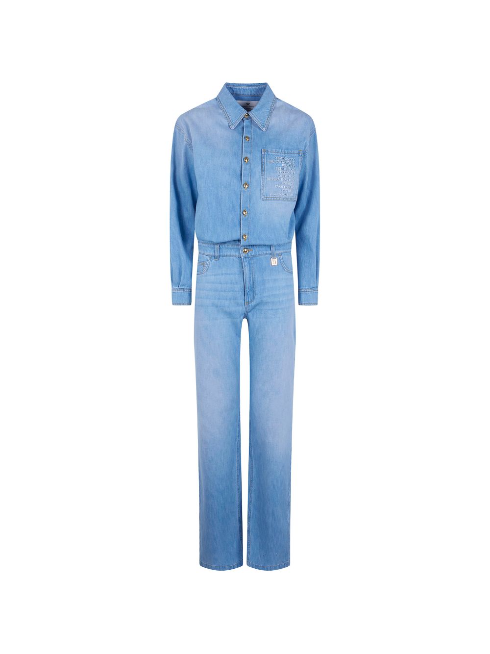 Elisabetta Franchi Clear Blue Jumpsuit — New In 2026