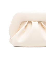 Themoire' Beige Clutch Bag — Small Vegan Leather (H1)