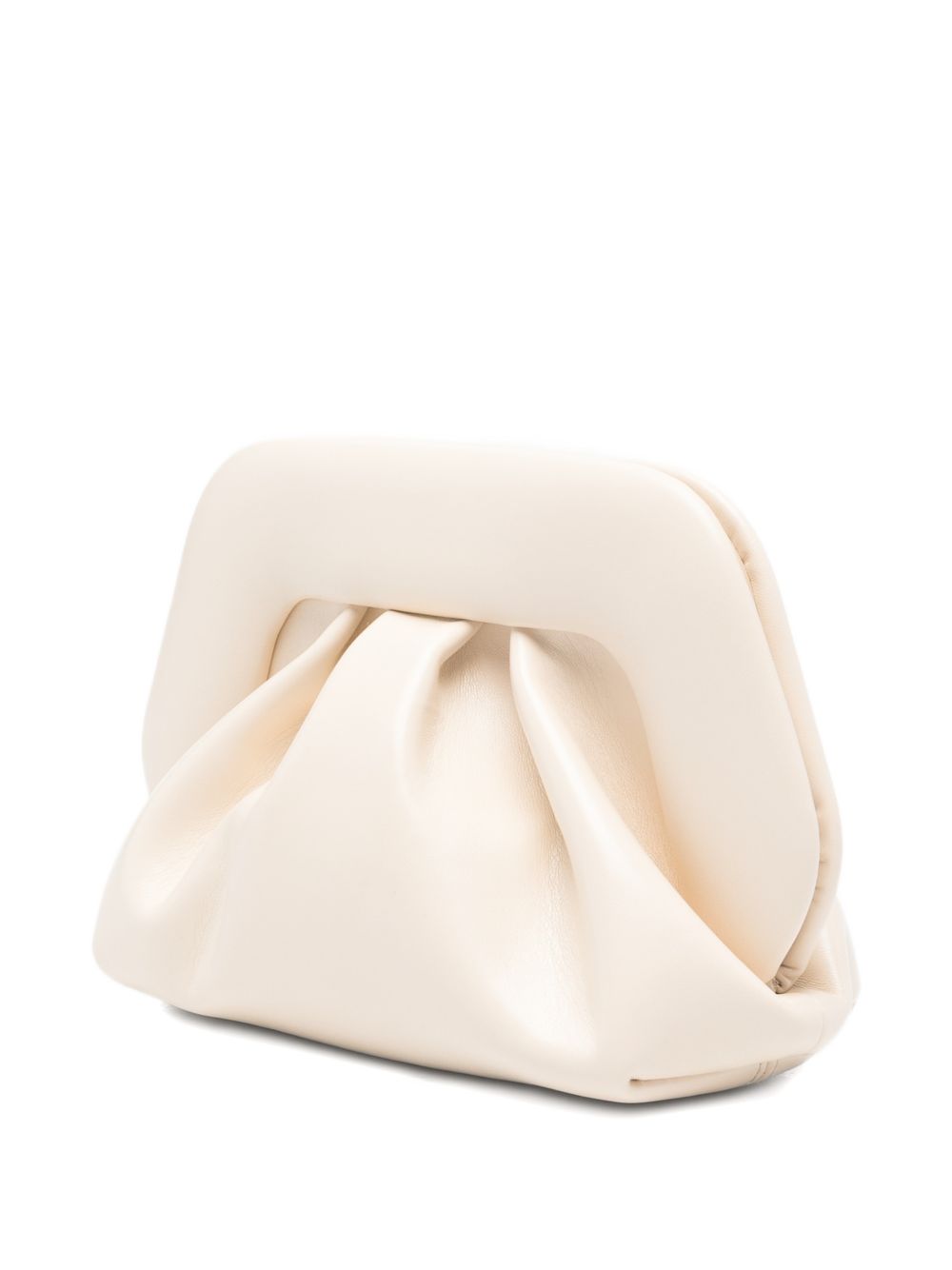 Themoire' Beige Clutch Bag — Small Vegan Leather (H1)