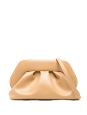 Themoire' Beige Clutches — Top Handle Vegan Leather