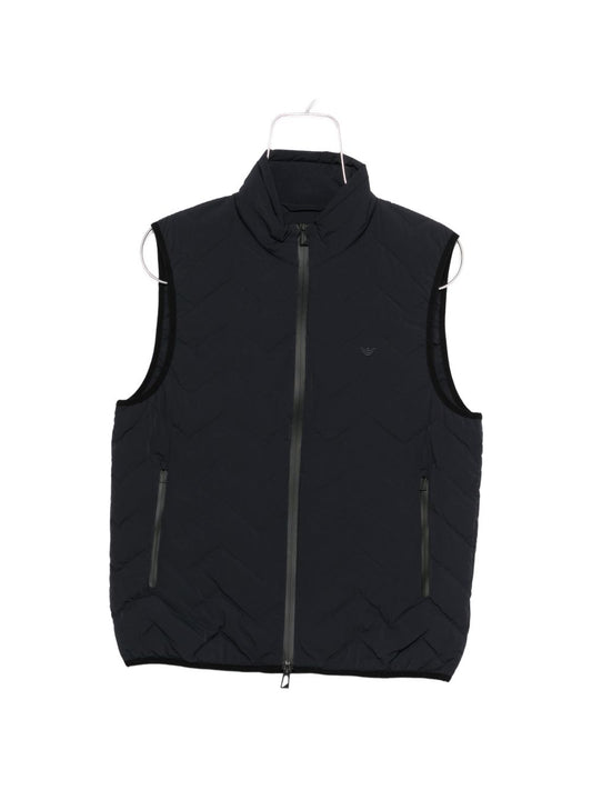 Emporio Armani Blue Down Vests — New Men's Outerwear