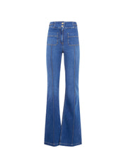 Elisabetta Franchi Jeans — Blue Flared Denim (Women)