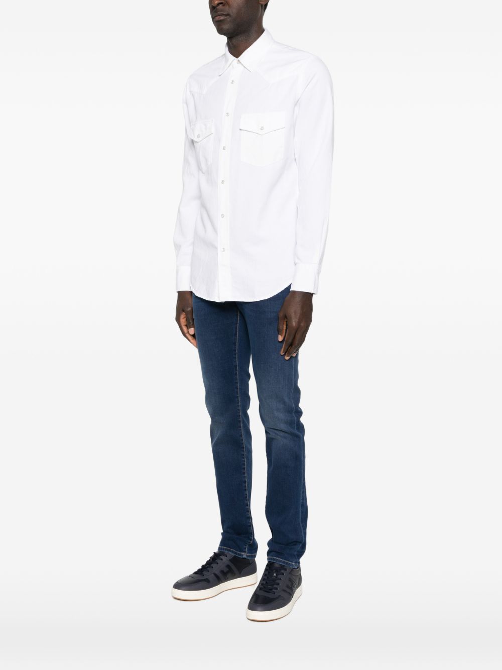 Jacob Cohen White Shirts — Men's Cotton Blend (New)