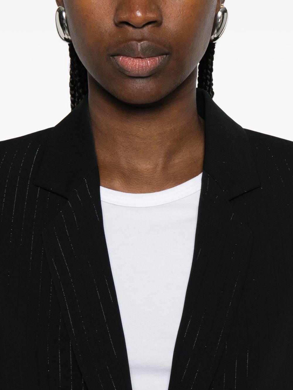 Emporio Armani Jackets — Black Single-Breasted Blazer