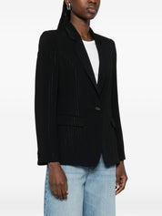 Emporio Armani Jackets — Black Single-Breasted Blazer