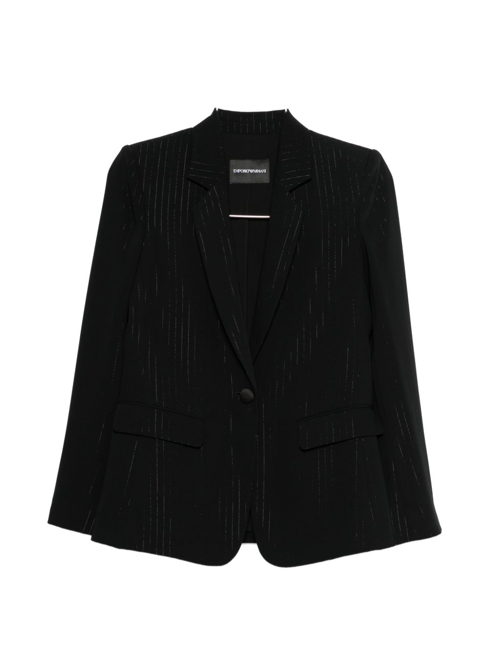 Emporio Armani Jackets — Black Single-Breasted Blazer
