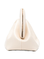 Themoire' Beige Clutches — New Vegan Leather Top-Handle