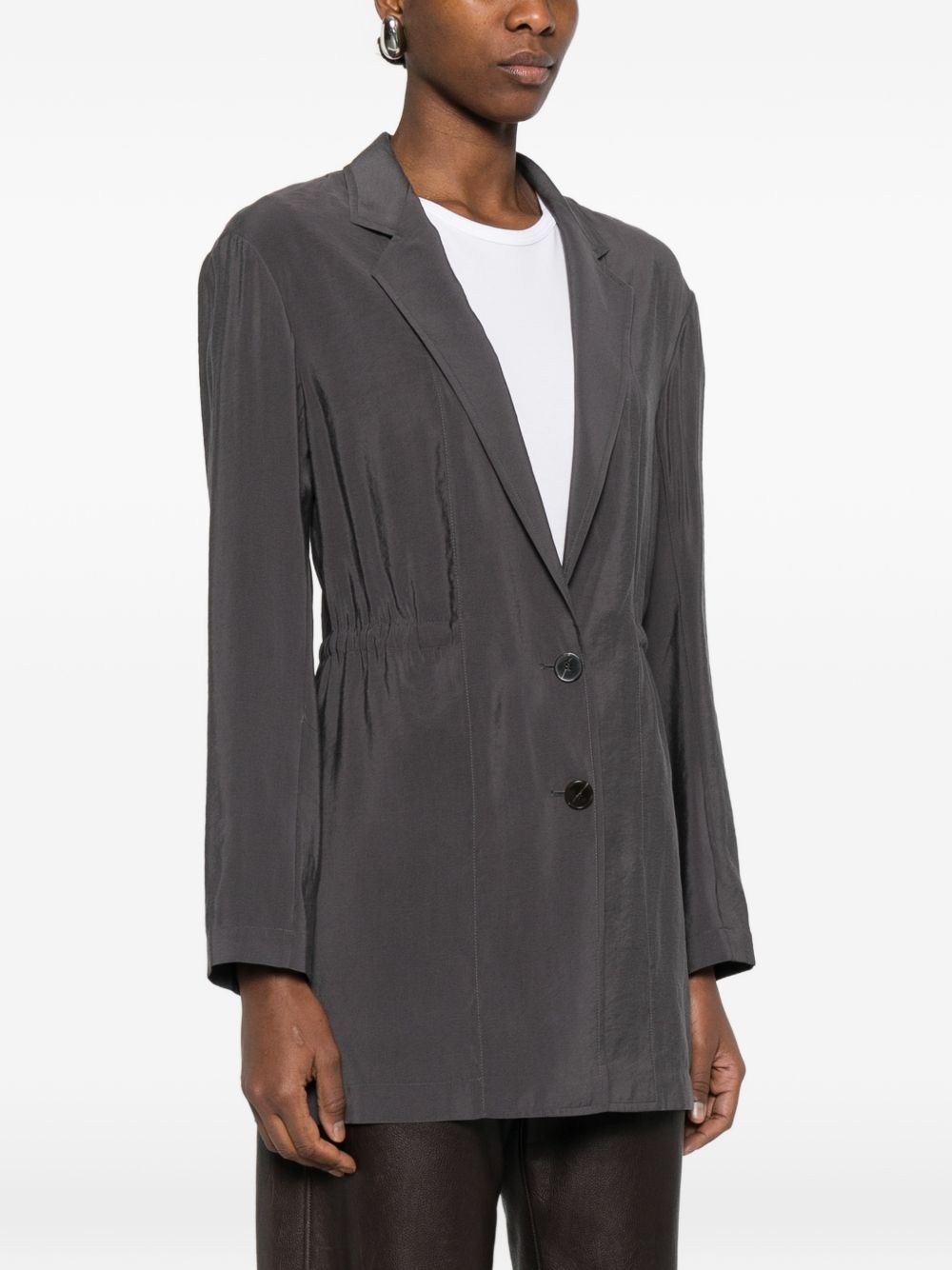 Alysi Jackets Grey — Silk & Nylon Blazer (Women)