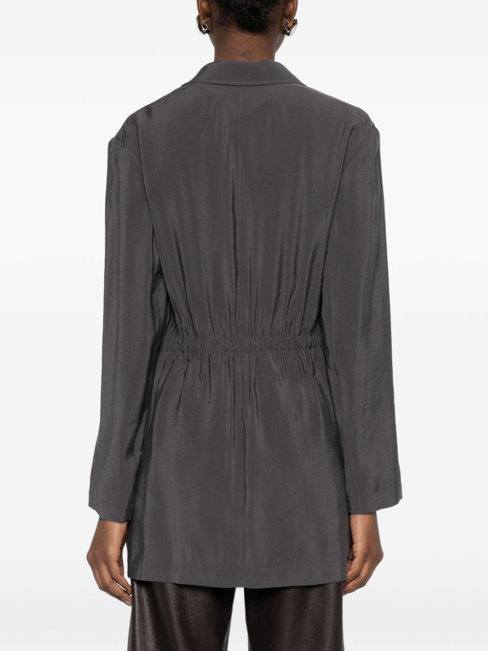 Alysi Jackets Grey — Silk & Nylon Blazer (Women)