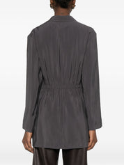 Alysi Jackets Grey — Silk & Nylon Blazer (Women)