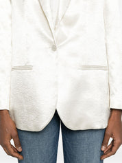 Alysi White Jackets — Silk & Nylon Blazers, New In
