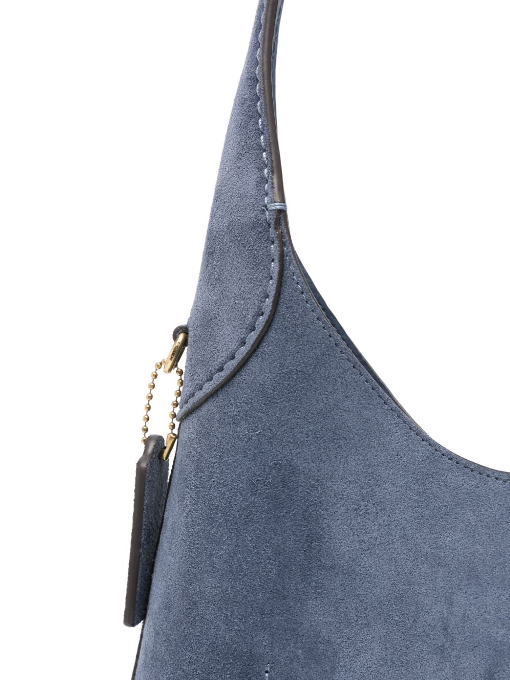 Coach Shoulder Bag in Blue — Brooklyn 28 Suede