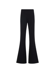 Elisabetta Franchi Trousers — Black Flared Leg