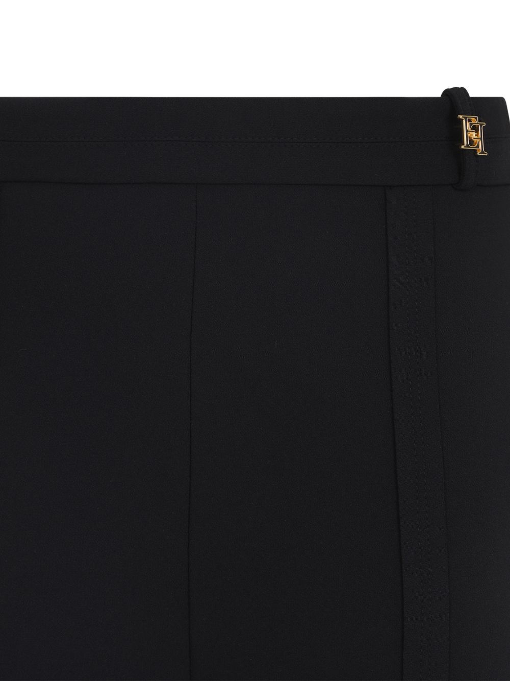 Elisabetta Franchi Trousers — Black Flared Leg