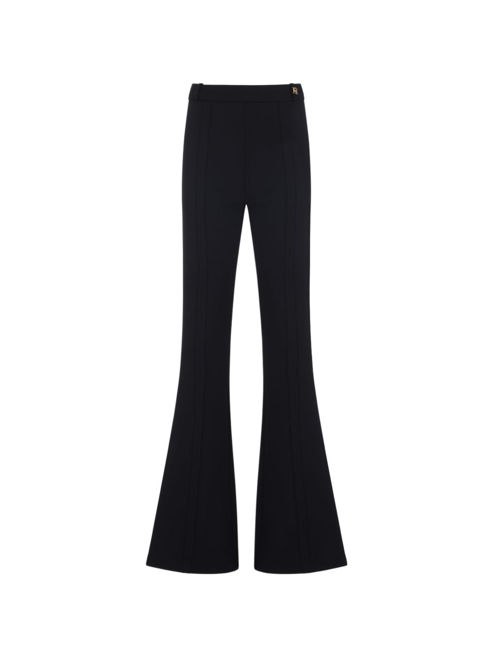 Elisabetta Franchi Trousers — Black Flared Leg