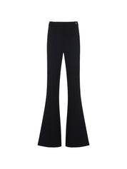 Elisabetta Franchi Trousers — Black Flared Leg