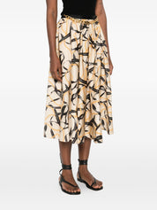 Elisabetta Franchi Beige Skirts – Printed Midi Styles