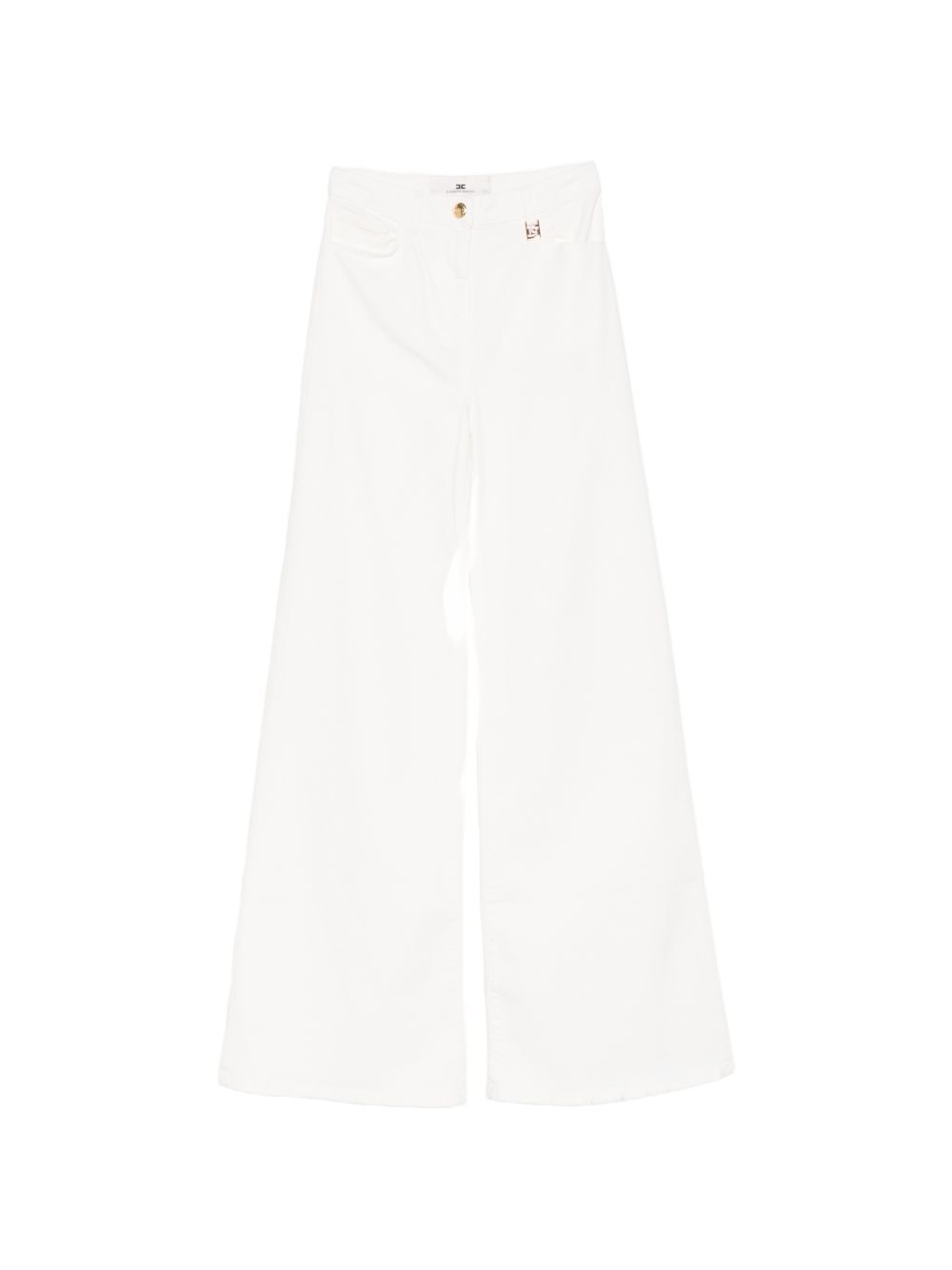 Elisabetta Franchi Jeans — Ivory Flared Leg (Women)