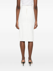 Elisabetta Franchi Skirts — Ivory Midi Skirt | New In