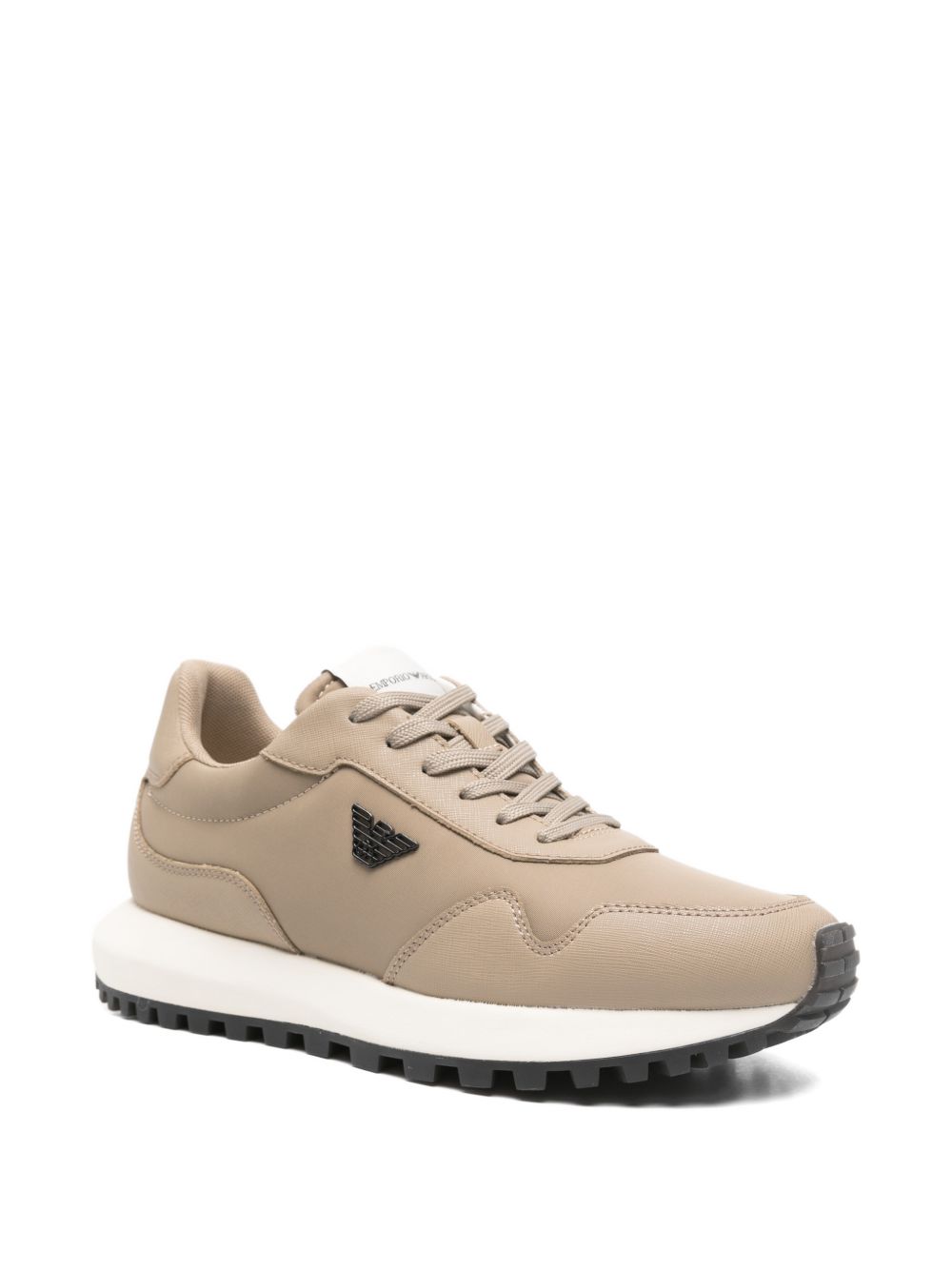 Emporio Armani Beige Sneakers — New Arrival