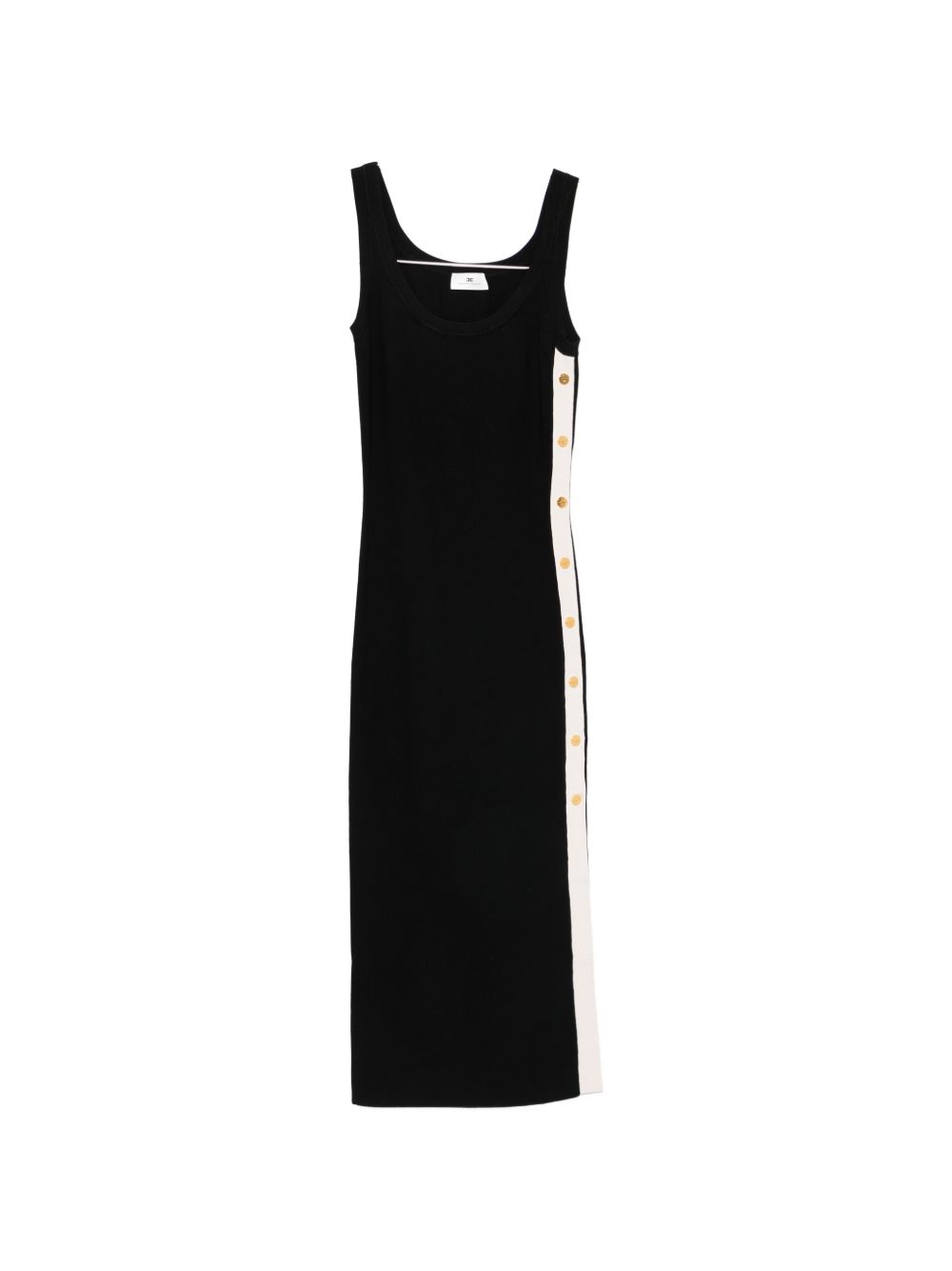 Elisabetta Franchi Dresses — Black Knitted Midi