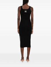 Elisabetta Franchi Dresses — Black Knitted Midi