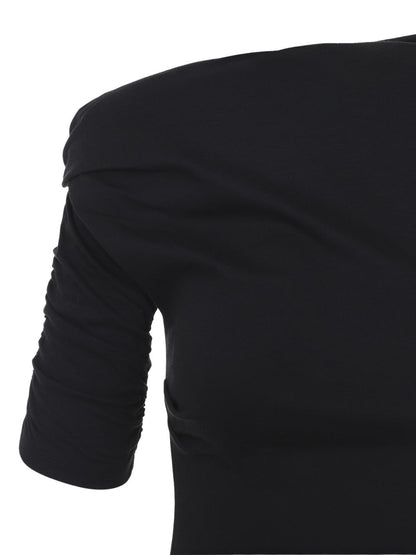 JACQUEMUS Dresses — La Mini Robe Drapeado, Black