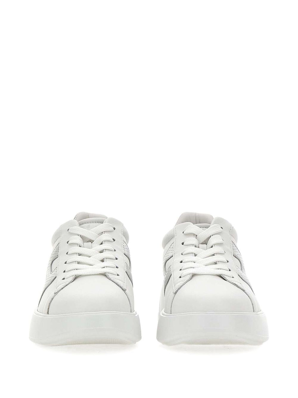 Hogan Silver Sneakers — Leather Lace-Up Women’s 2026