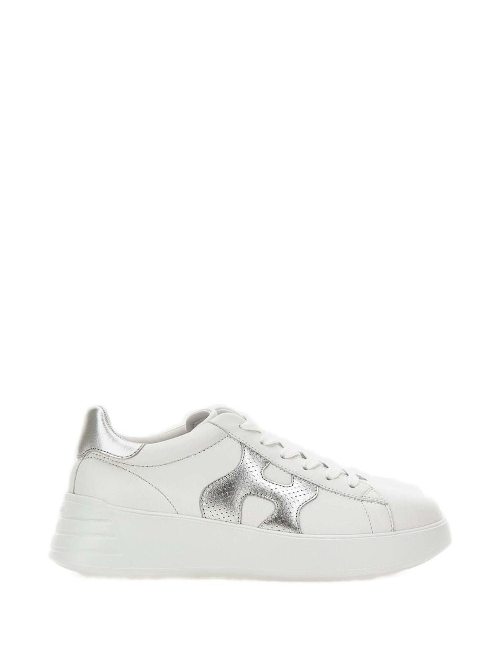 Hogan Silver Sneakers — Leather Lace-Up Women’s 2026