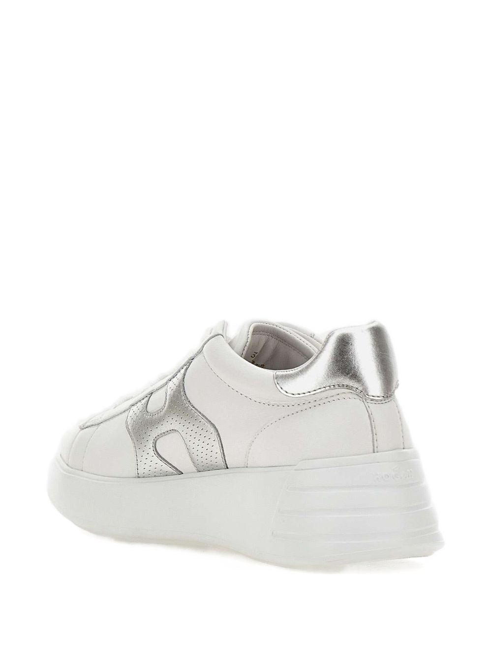 Hogan Silver Sneakers — Leather Lace-Up Women’s 2026