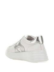 Hogan Silver Sneakers — Leather Lace-Up Women’s 2026