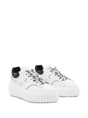 Hogan Sneakers White — Platform Leather Trainers