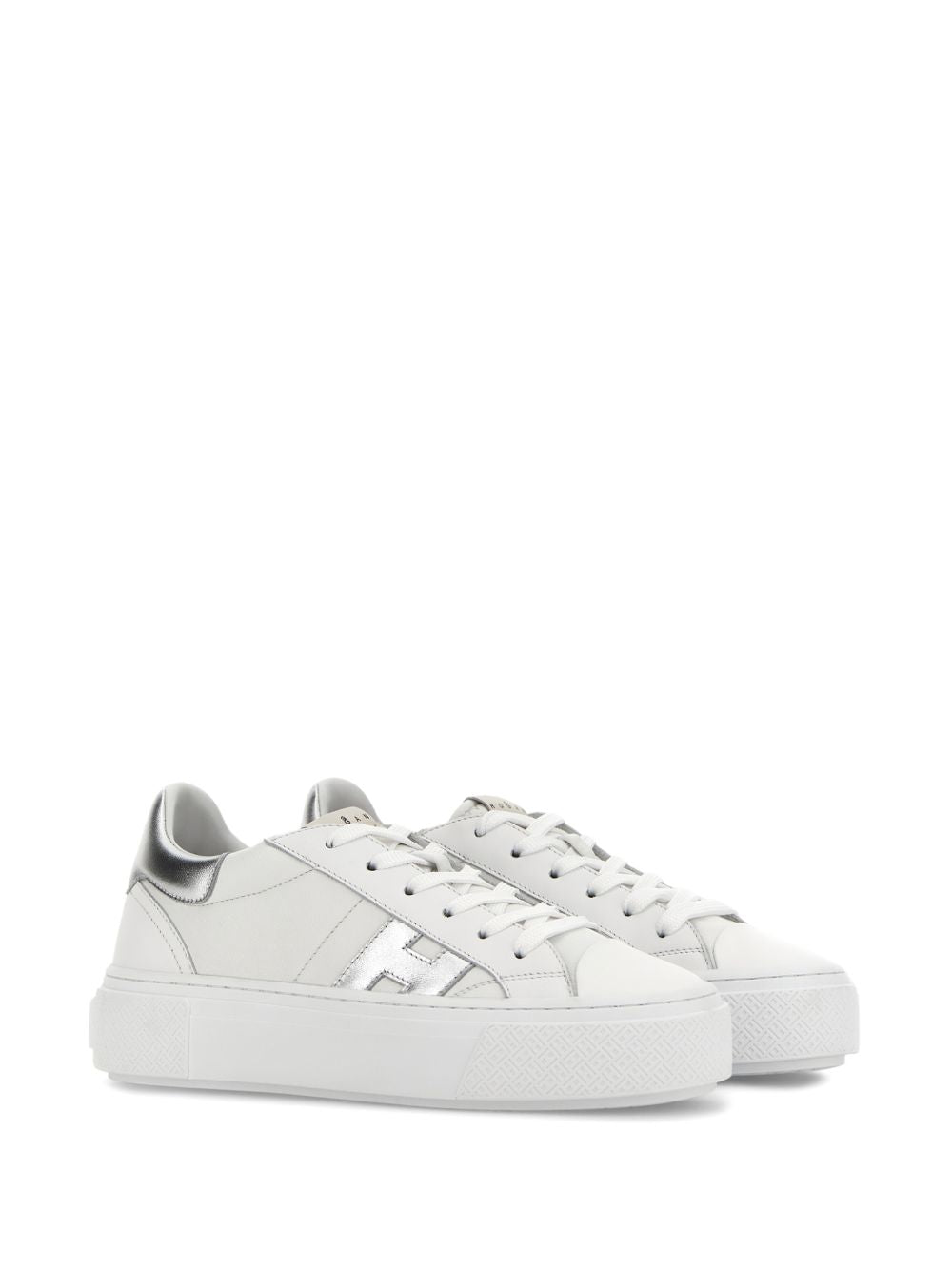 Hogan Sneakers Silver — Women's H705 Platform