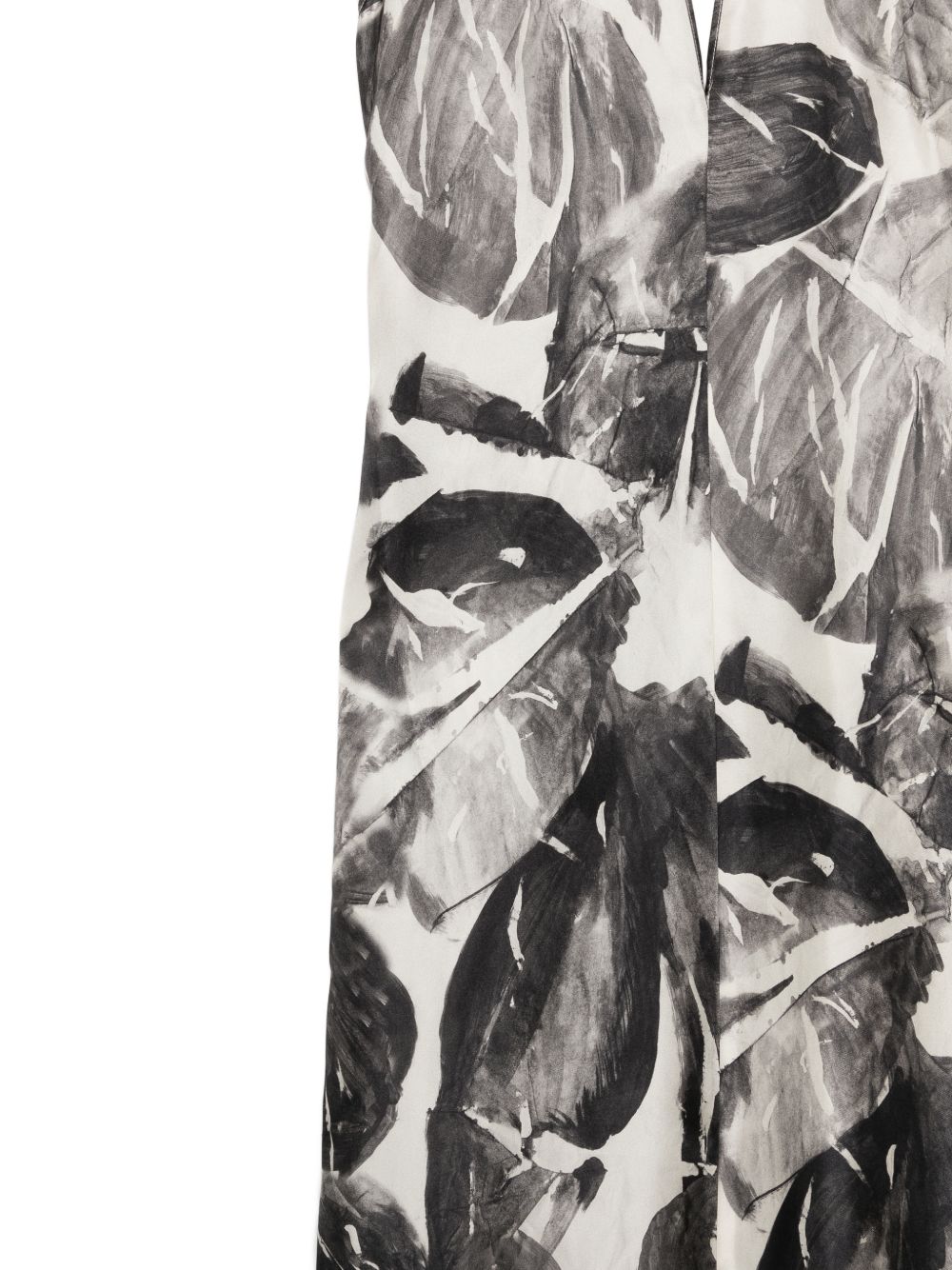 Alysi Dresses — Black V‑Neck Print Sleeveless (New In)