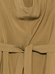 Alysi Top Green — Draped Sleeveless Top for Women