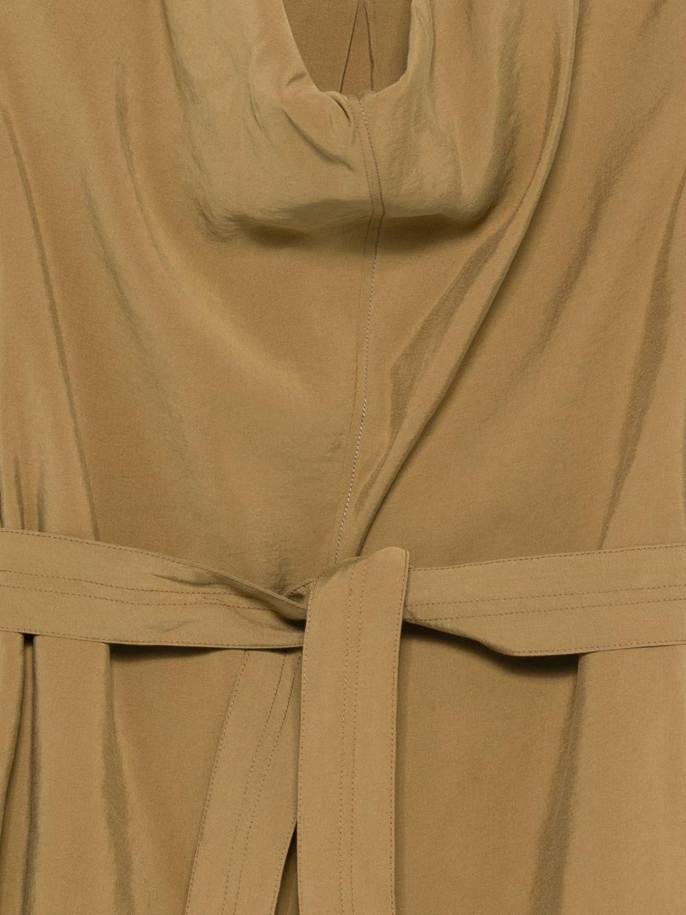 Alysi Top Green — Draped Sleeveless Top for Women