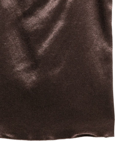 Alysi Brown Spaghetti-Strap Top — New In